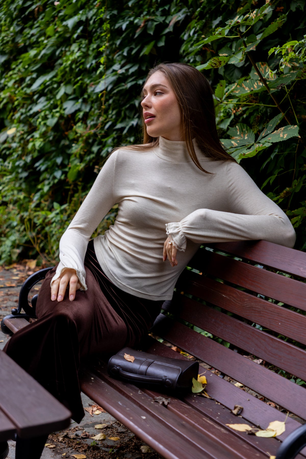Secrets by B AW26 Amina long skirt brown