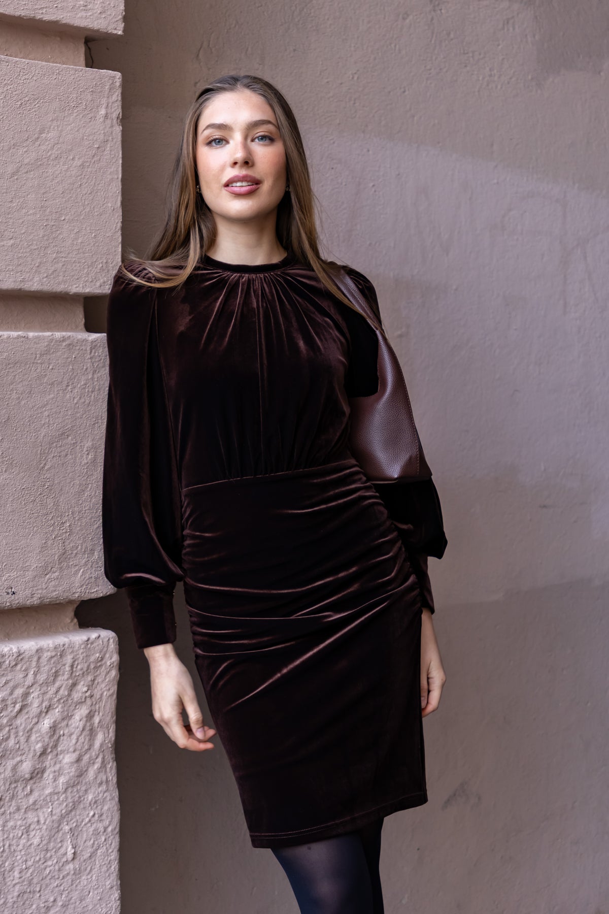 Secrets by B AW26 Amina long sleeve dress