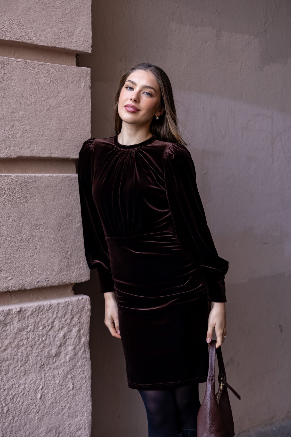 Secrets by B AW26 Amina long sleeve dress