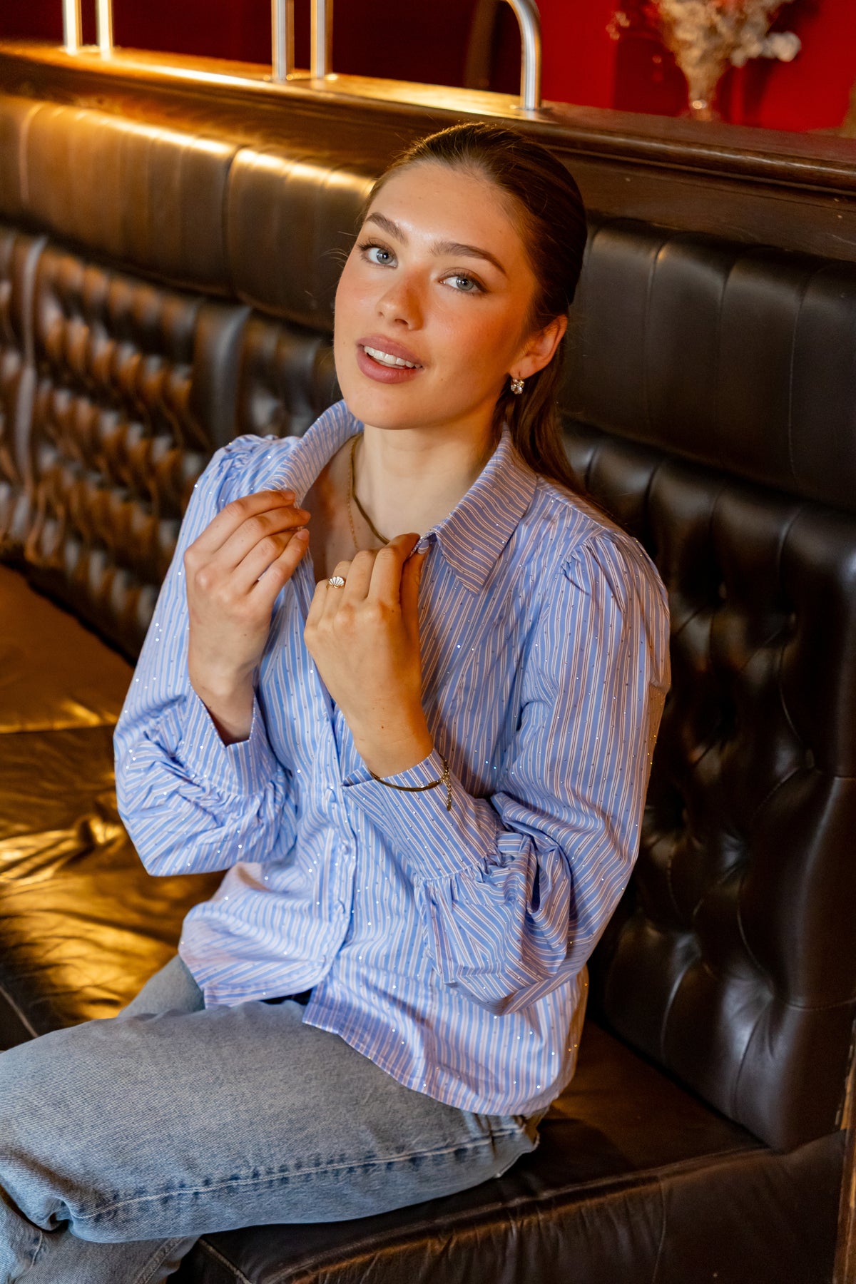 Secrets by B AW26 Cala blouse blue