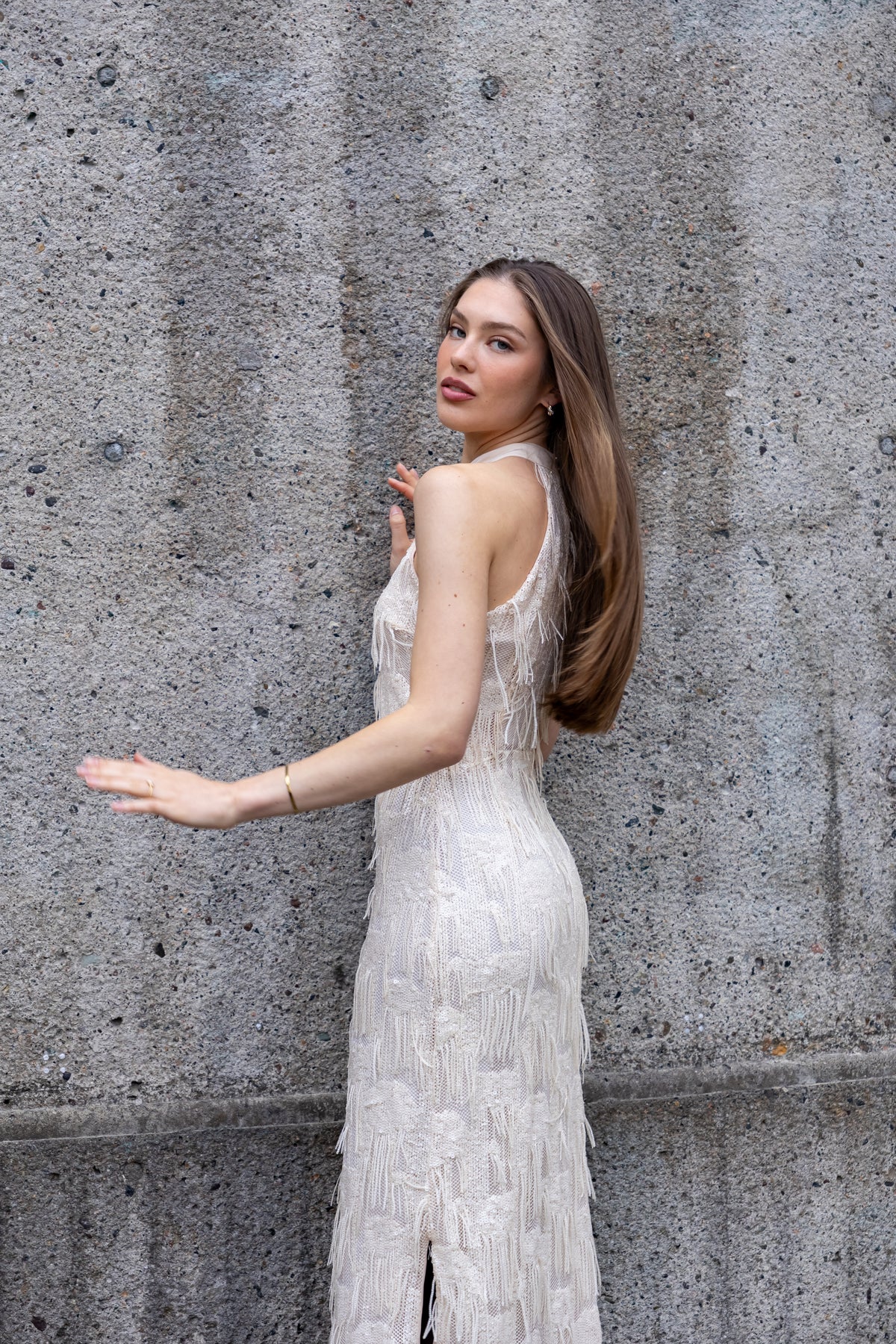 AW26 Cecilie long dress creme