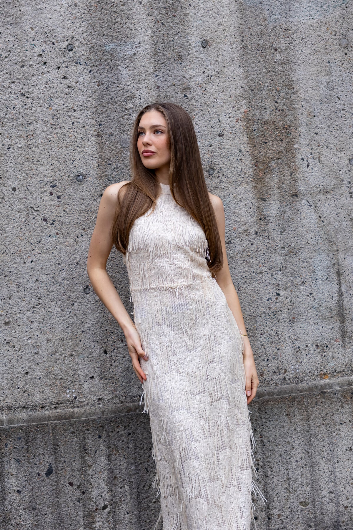 AW26 Cecilie long dress creme