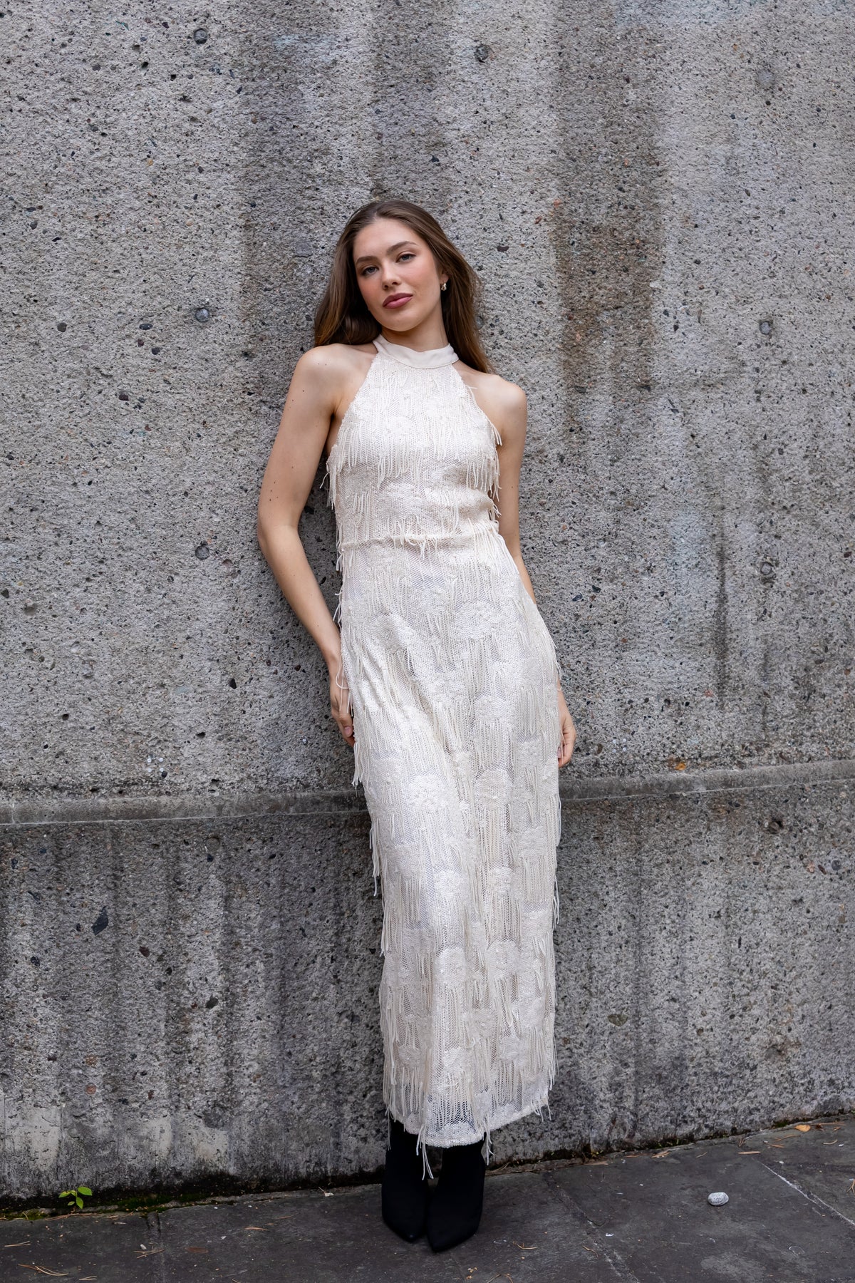 AW26 Cecilie long dress creme