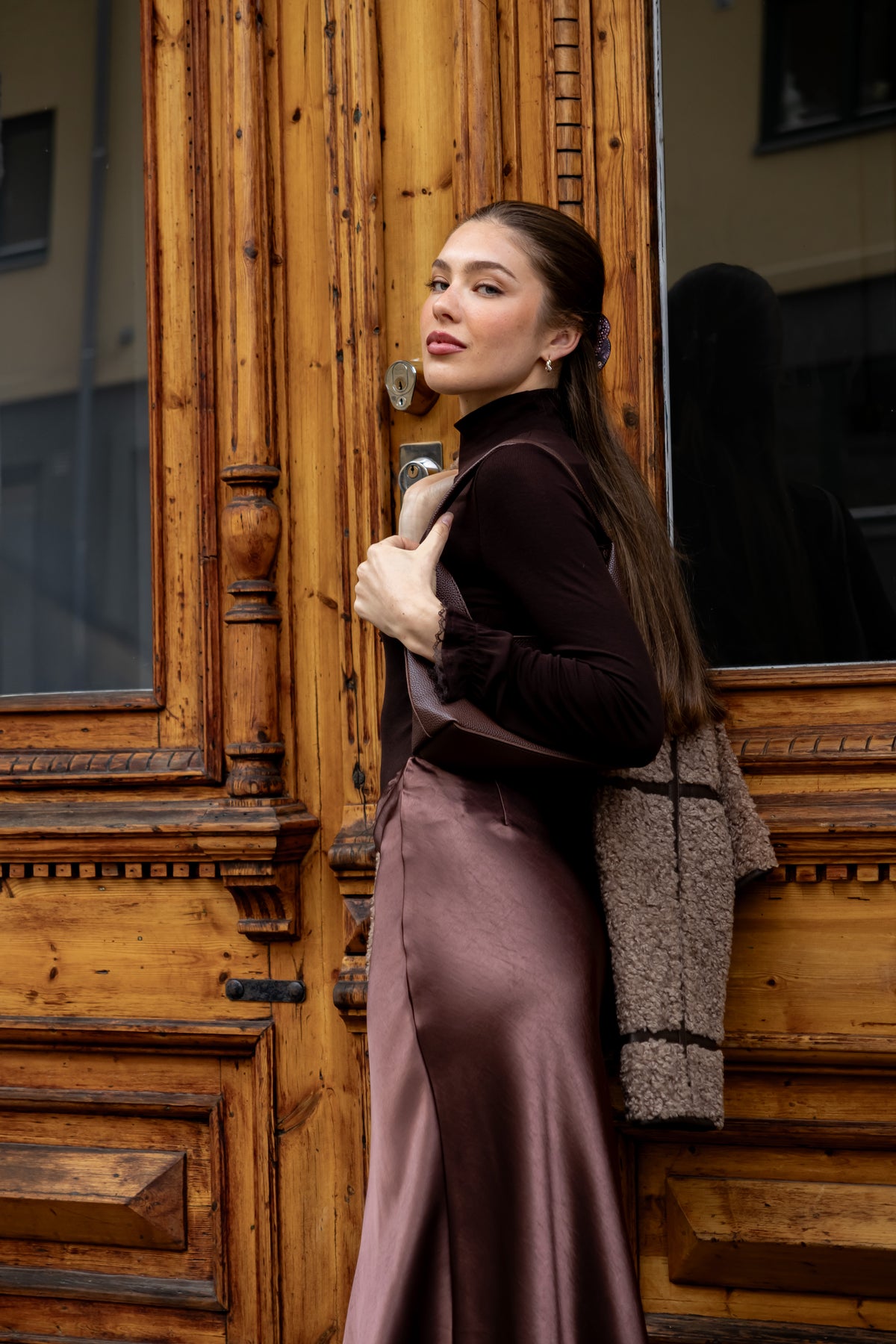 Secrets by B AW26 Rosalie skirt brown