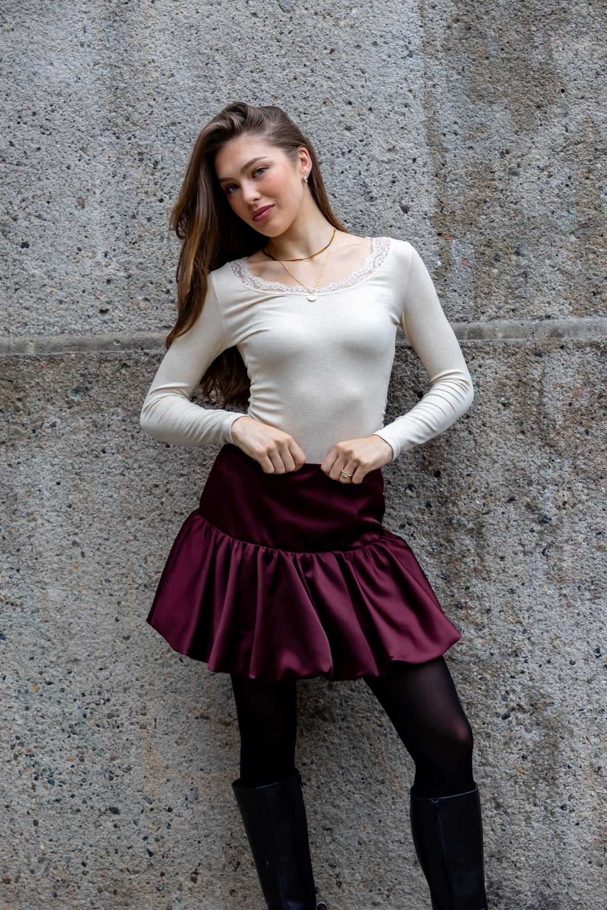 Secrets by B AW26 Jane top creme