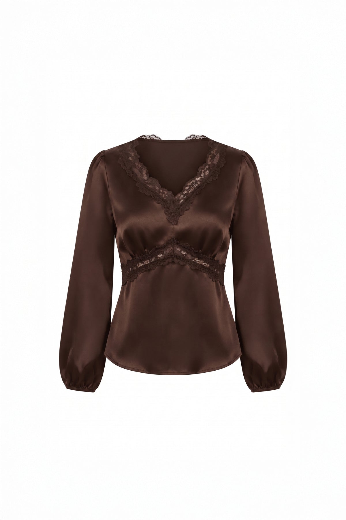 Secrets by B AW26 Rosalie blouse brown