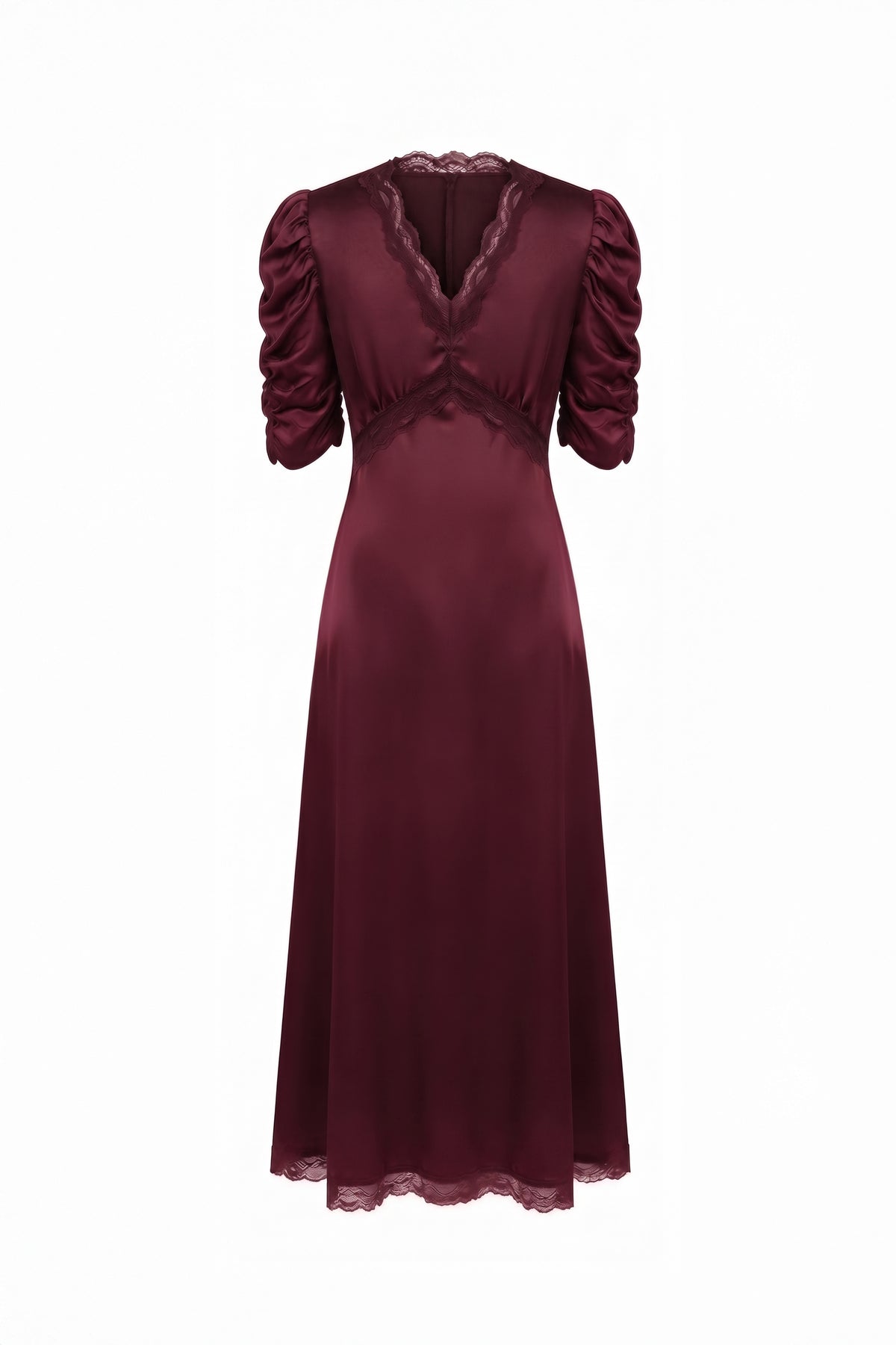 Secrets by B AW26 Rosalie dress burgundy